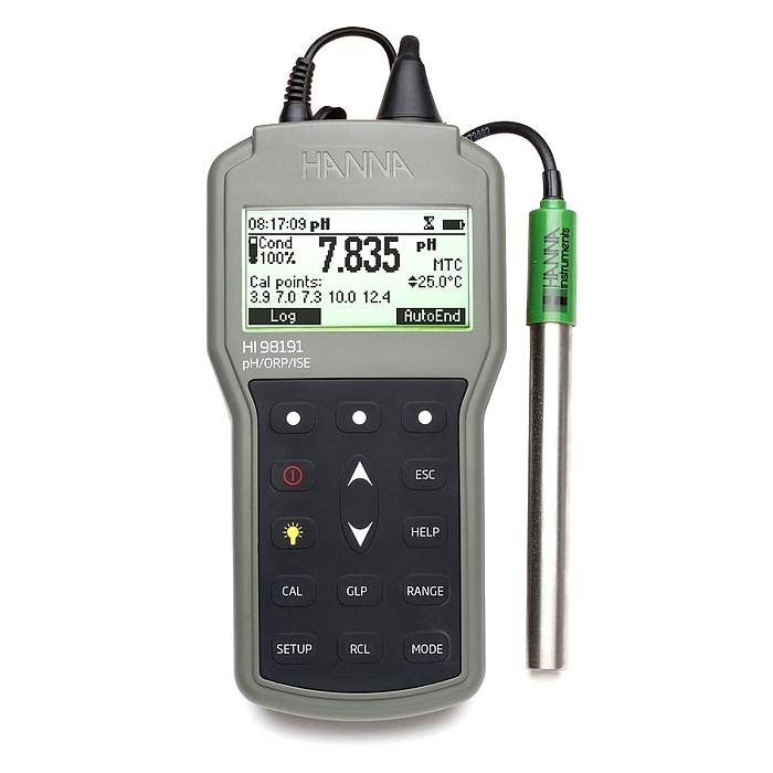 HI98191便携式pH-ORP-ISE-温度测定仪