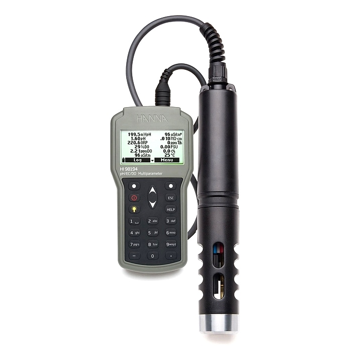 HI98194便携式多参数pH/ORP/EC/TDS/盐度/DO/压力/温度测定仪